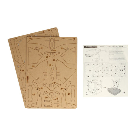 Kupiec drewniany dinozaur puzzle 3D