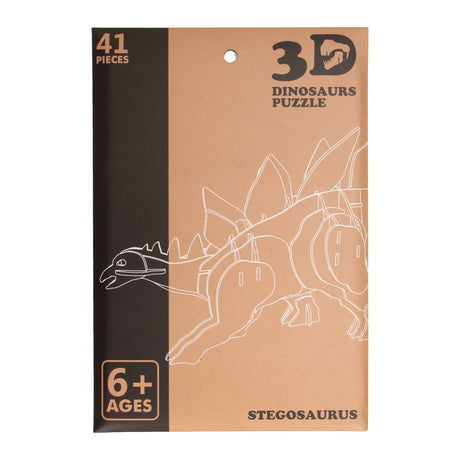 Kupiec drewniany dinozaur puzzle 3D