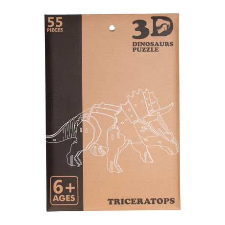 Kupiec drewniany dinozaur puzzle 3D