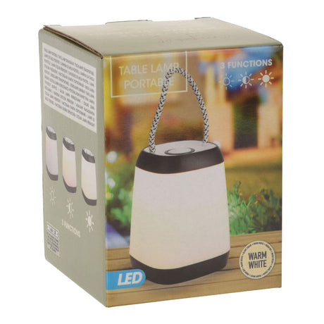 Lampa stołowa do stylizacji domu przenośna LED czarna 9x12cm