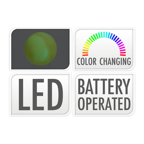 Dekoracyjna kula z oświetleniem LED, średnica 7,5 cm