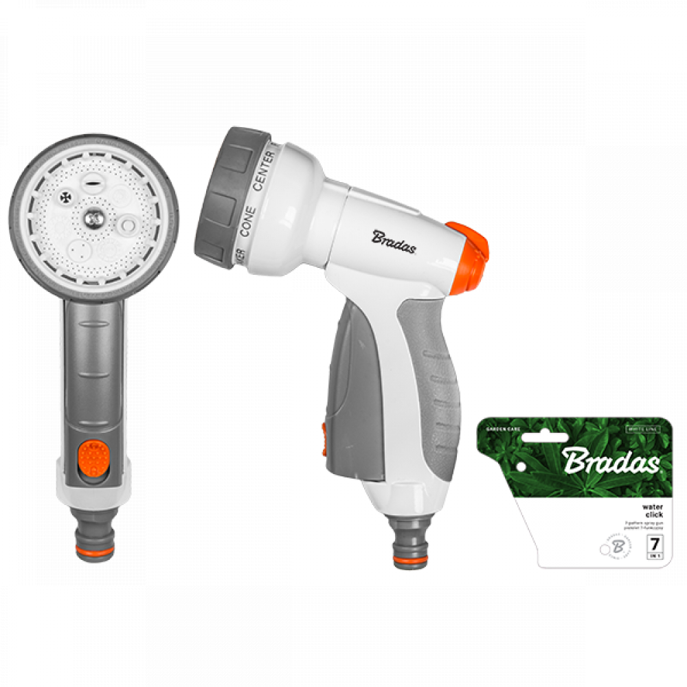 Bradas waterpistool 7-funkcyjny waterklik wit line