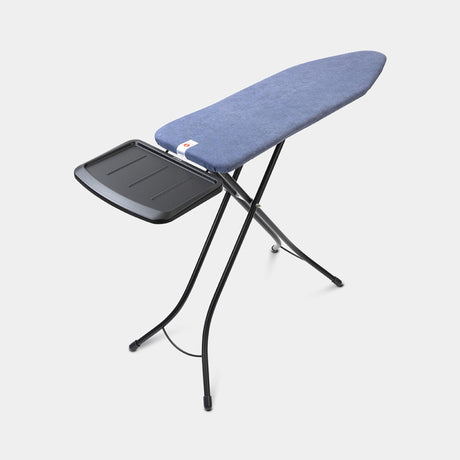 Deska do prasowania Brabantia w kolorze denim blue o wymiarach 124x38 cm z uchwytem na jednostkę parową