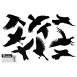 Bradas kleine vogel schrik stickers 9szt. 10 lakens van schrikken