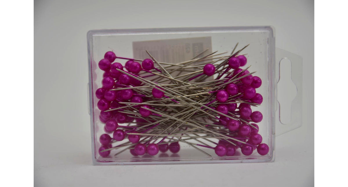 Pushpins pink 6mm 100stk