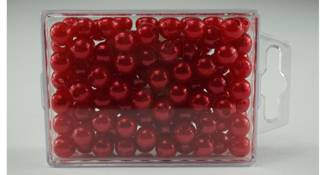 Parels 10 mm rood 115stk
