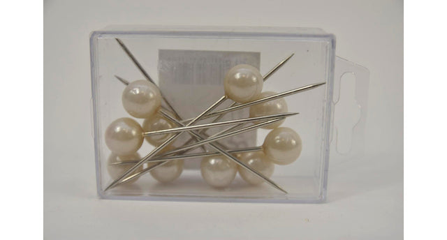 Parelspelden 15x75mm champagne doosje a 10 stuks