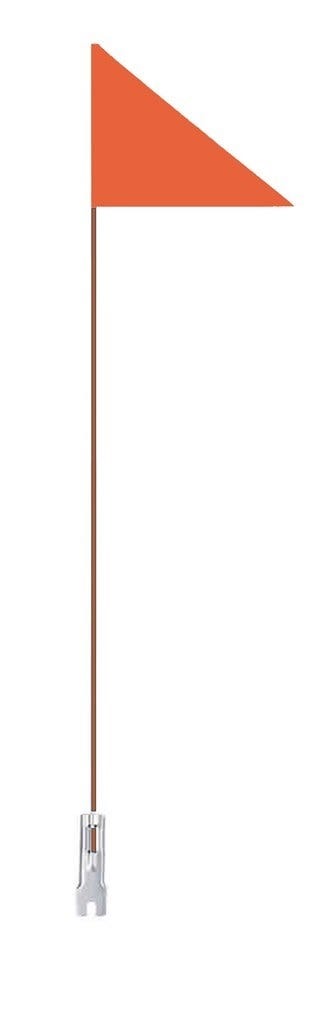 Buzaglo icetoolz 51g0 flaga pomarańczowa z prętem z włókna szklanego 150 cm.