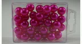 Parels 14 mm fuchsia 35stk