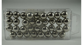Parels zilver metallic 14mm 35st