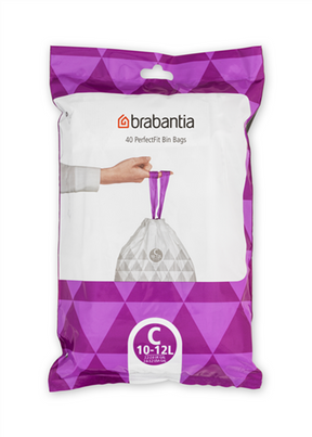 Worki na śmieci Brabantia Perfectfit 10-12 litrów c opakowanie z dozownikiem 40 worków