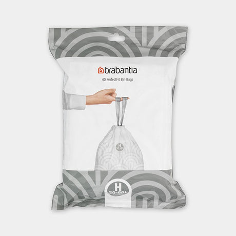 Worki na śmieci Brabantia Perfectfit 50-60 litrów h Dozownik opakowanie 40 worków