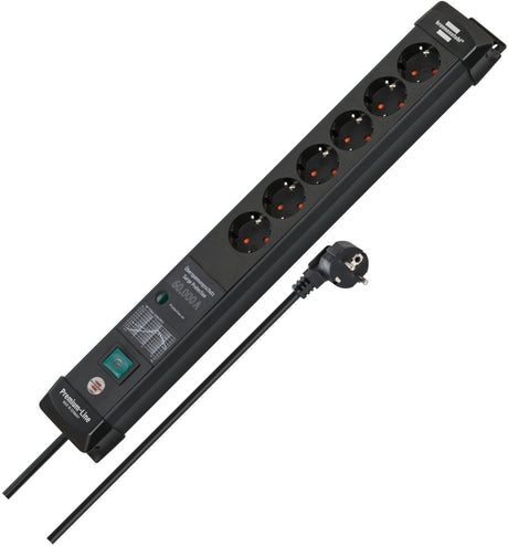 Listwa zasilająca Brennerstuhl premium-line 6 gniazd 3 m