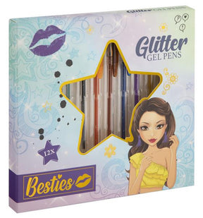 Besties Glittergelpennen, 12..