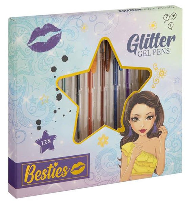 Besties Glittergelpennen, 12..
