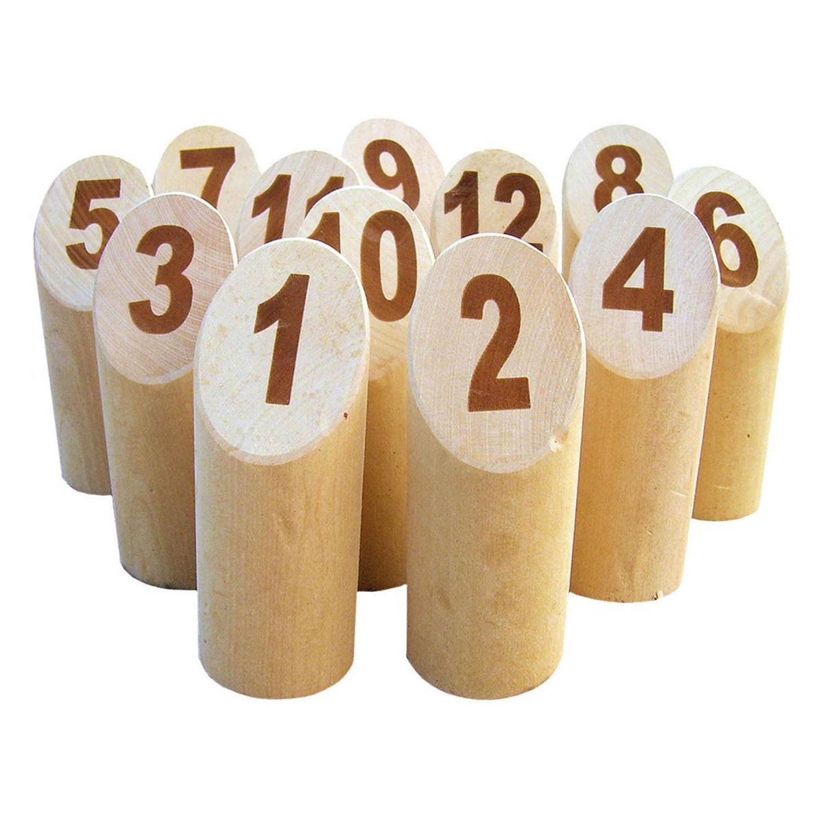 Taktyka mölkky - gra w łapanie i rzucanie - oryginalna fińska drewniana gra w rzucanie w luksusowej drewnianej walizce - trwałe drewno brzozowe - z bezpłatną aplikacją do punktacji