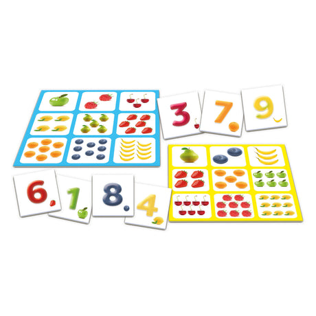 Taktyka liczb owoców lotto - gra karciana - wyszukiwanie - gra rodzinna - 2-4 graczy - od 3 lat