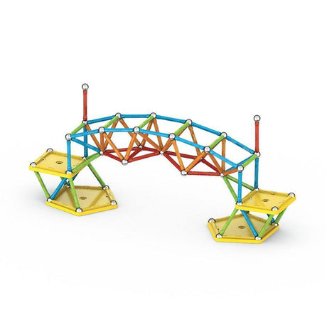 Geomag super kolor z recyklingu - magnetyczne zabawki konstrukcyjne z panelami - 142 sztuki - od 3 lat