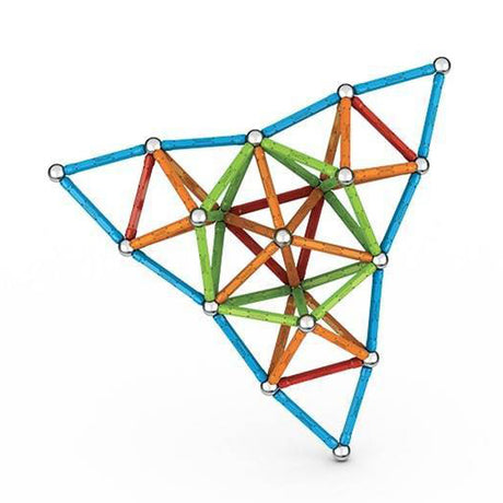 Geomag super kolor z recyklingu - magnetyczne zabawki konstrukcyjne z panelami - 142 sztuki - od 3 lat