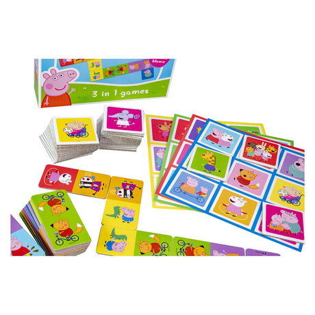 Wybierz Świnkę Peppę 3n1 Memo Lotto Domino