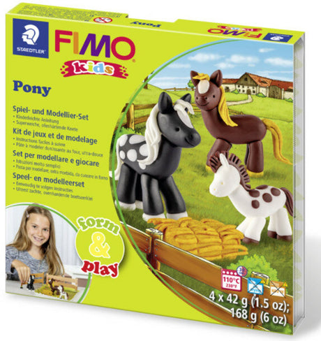 Fimo kids 8034 - modelina utwardzana w piecu - zestaw do zabawy w kucyka
