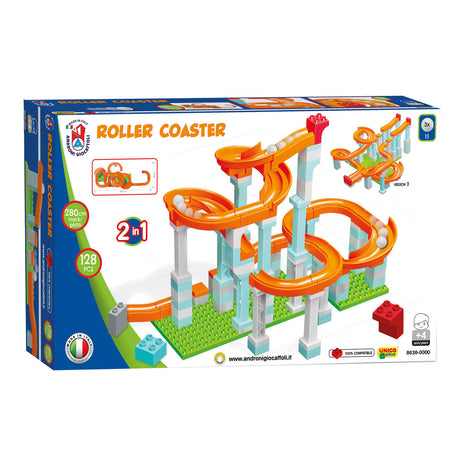 Androni Knikkerbaan Roller Coaster, 128dlg.