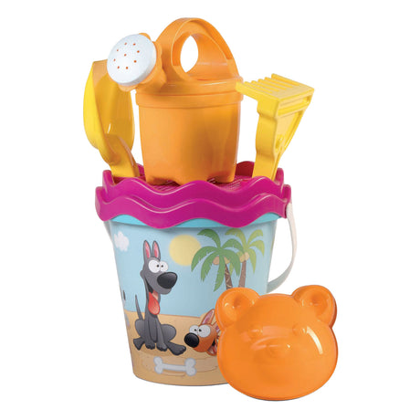 Zestaw plażowy typu Bucket Androni, mały, 6 sztuk.