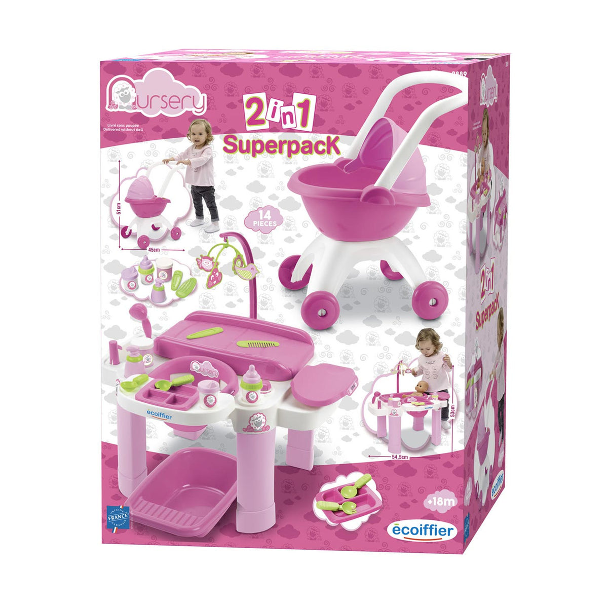 Ecoiffier Ecoffier Care z Doll Truck