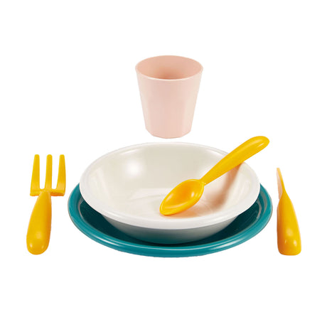 Zestaw piknikowy Ecoiffier vert azur z kartonowym koszem piknikowym - 32 sztuki.