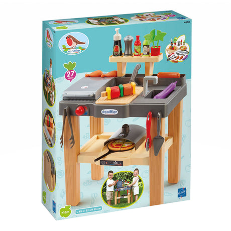 Kuchnia letnia Ecoiffier ecoiffier z grillem i piecem do pizzy - 27 szt.