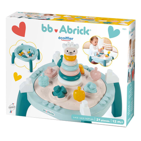 Écoiffier ecoiffier bb abrick baby mój pierwszy stolik do ćwiczeń - 21 szt.
