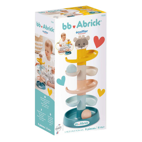 Ecoiffier abrick ecoiffier bb abrick wieża z piłeczkami dla niemowląt - 8 szt.