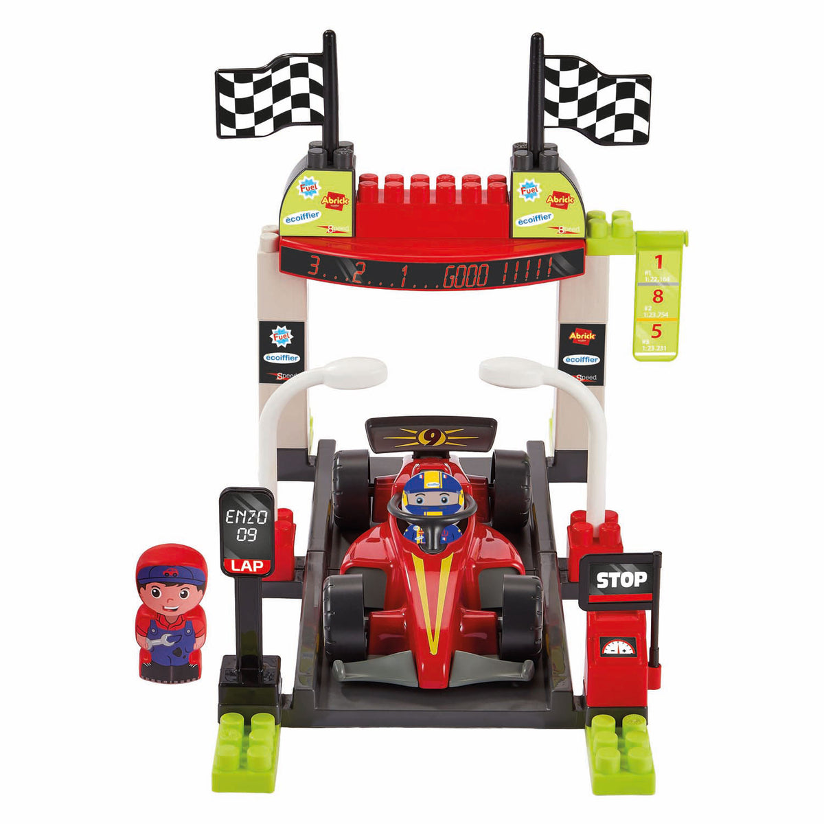 Zestaw do zabawy Ecoiffier Abrick Pit Stop Formuła 1