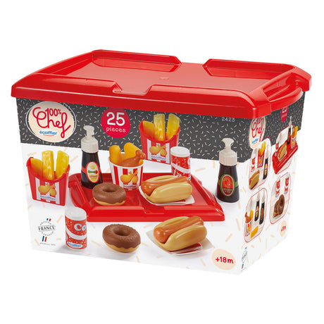 Zestaw hot dogów Ecoiffier 100% szefa kuchni - 25 szt.