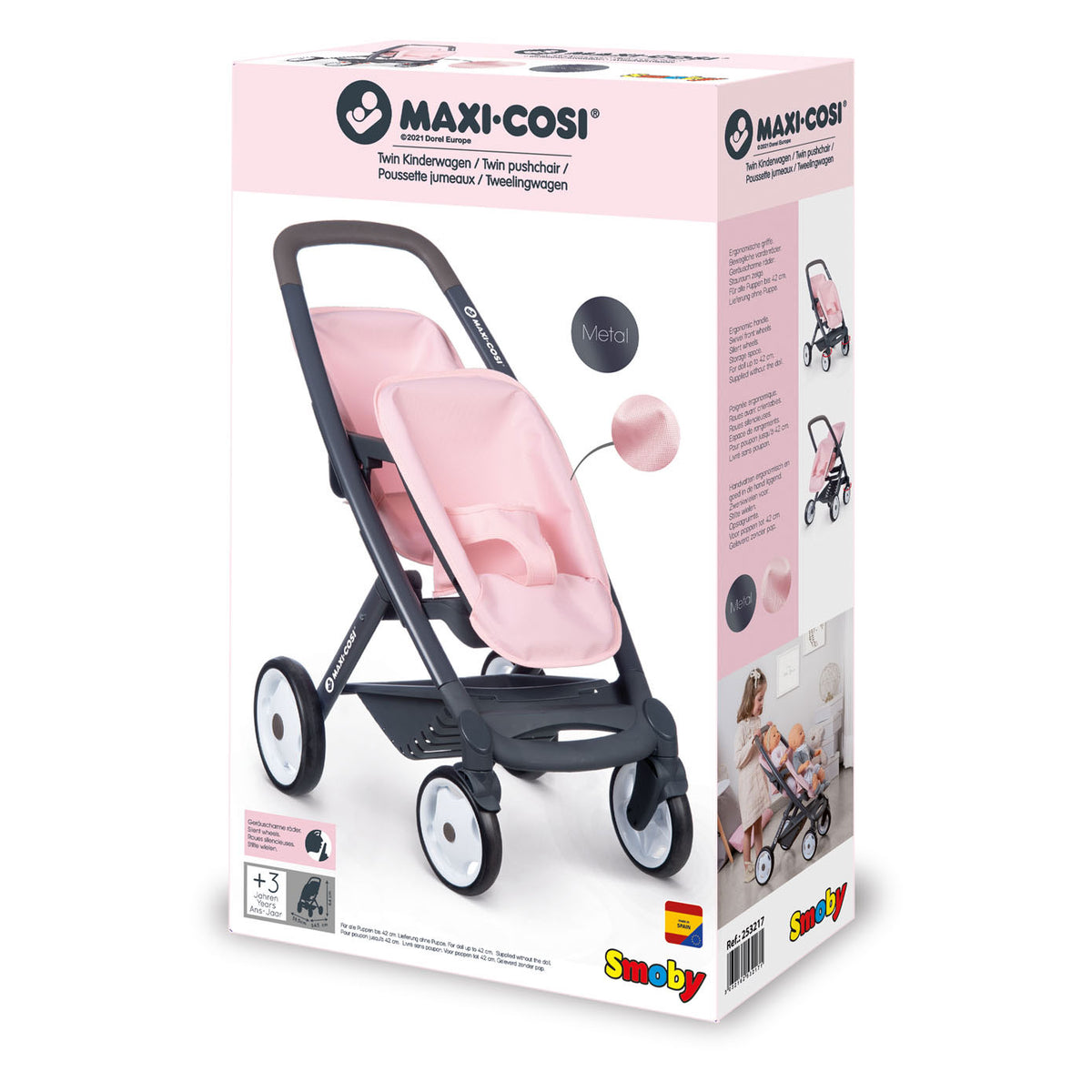 Smoby maxi-cosi wózek do lalki za 2 lalki