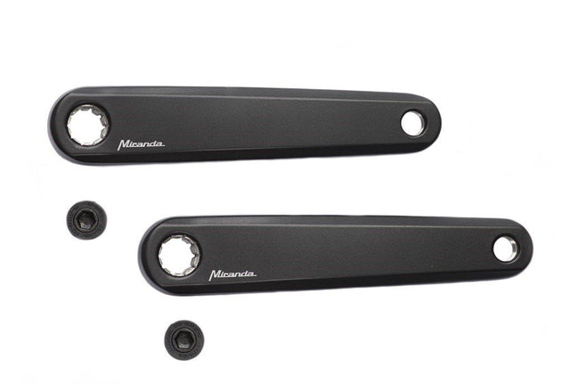 Ustaw korki e-rowerowe aluminium 170 mm czarne