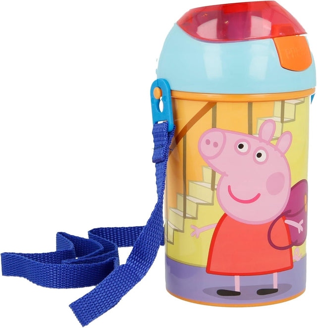 Peppa pig drinkfles 450ml - bpa-vrij lekvrij