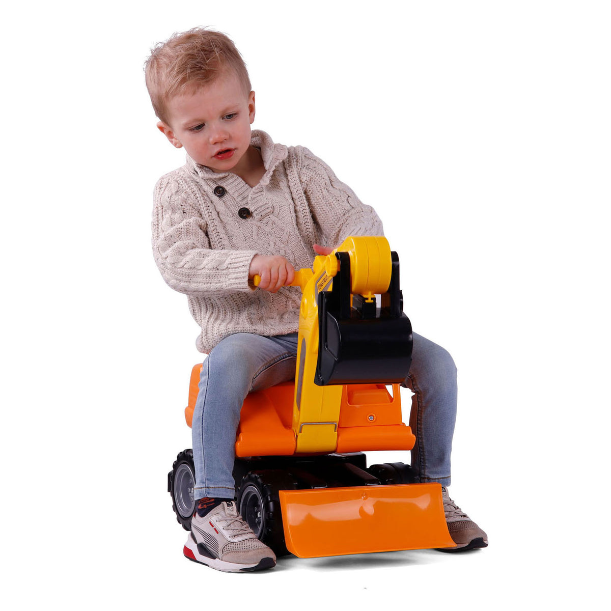 Cavallino Mega Koparka Walking Walking Car Orange, 79 cm