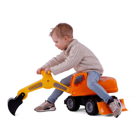 Cavallino Mega Koparka Walking Walking Car Orange, 79 cm