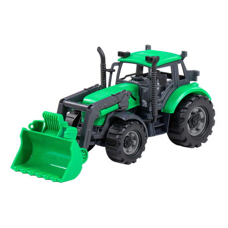 Niemarkowy traktor Cavallino z zieloną łopatą, skala 1:32
