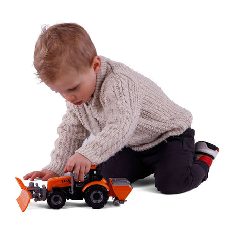 Cavallino Ciągnik z żółtą drużyną śniegu, skala 1:32