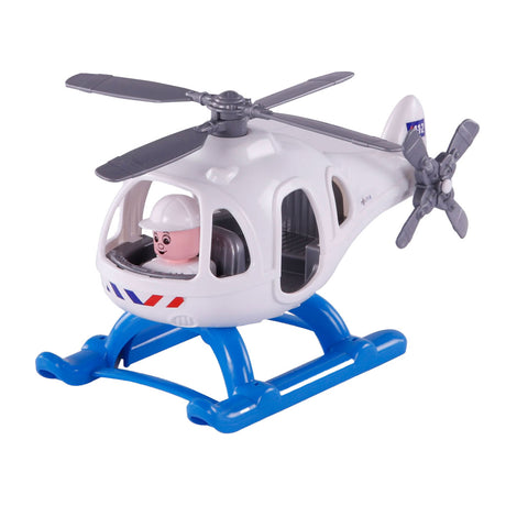 Helikopter policyjny Cavallino z figurą, 29,5 cm