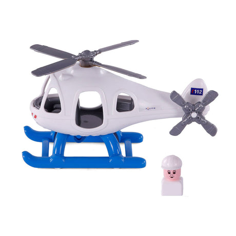 Helikopter policyjny Cavallino z figurą, 29,5 cm