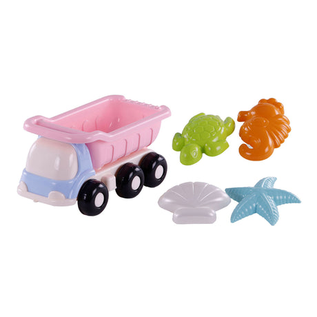 Cavallino Beach Kiepwagen z 4 piaskowymi formami różowymi