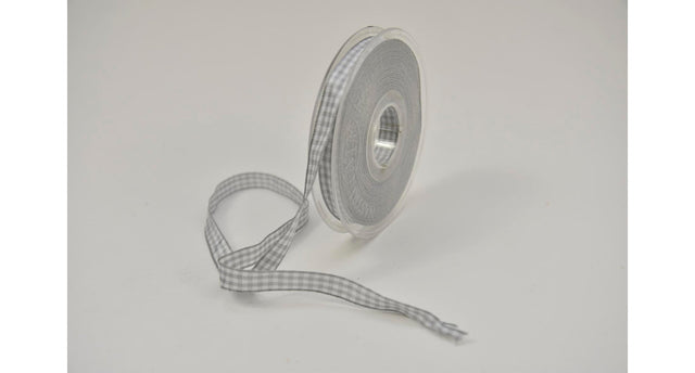 Nastro vichy 10mm x 20mtr grey
