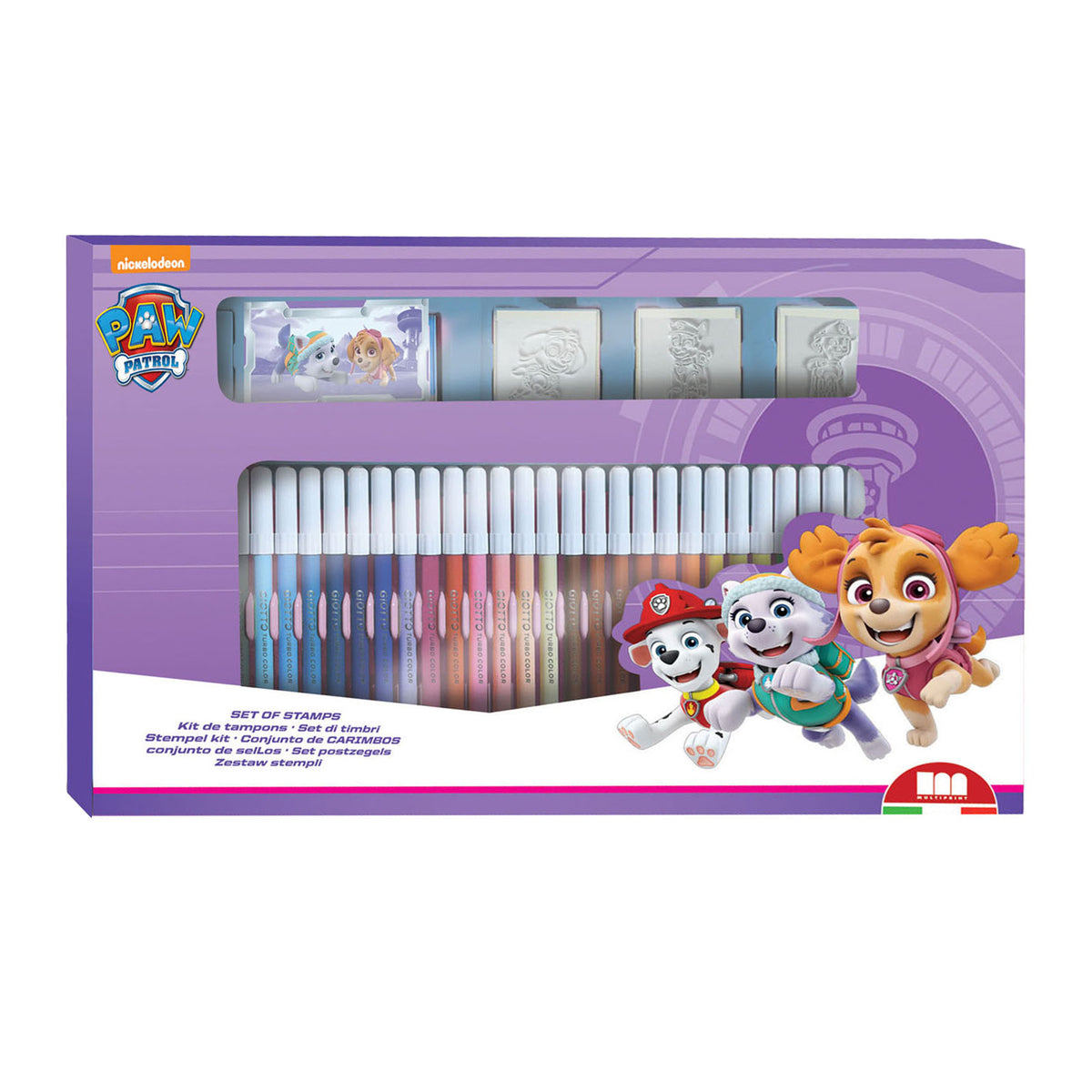 Zestaw kolorów multipRint Paw Patrol ze znaczkami, 41dlg.