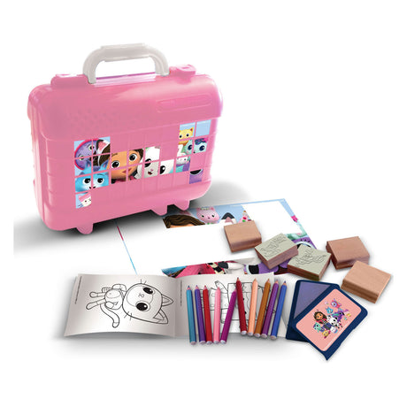 MultipRint Gabby's Dollhouse Travel Stamp i kolorowa walizka
