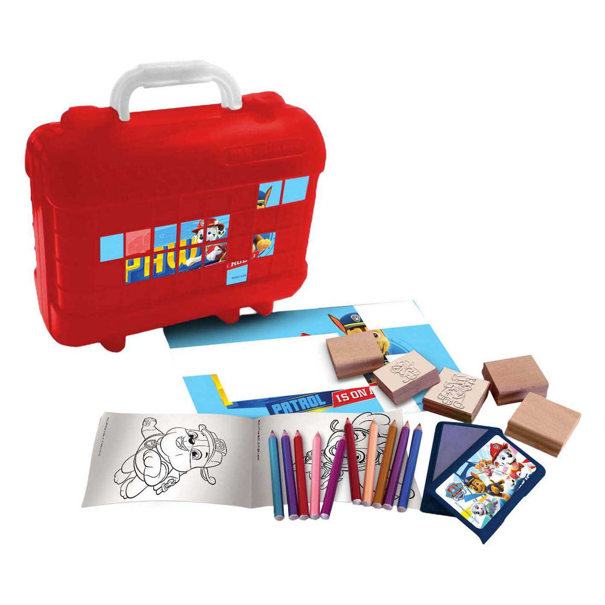 Multiprint Paw Patrol Stamp i kolorowa walizka