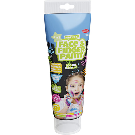 Tubka do malowania palcami Boti Natural Face - czarna, 100ml