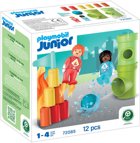 Playmobil superhelden actie bouwset - kleurrijk speelgoed avontuur.